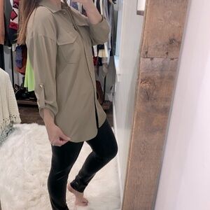 Jodifl tan tunic top size small new without tags